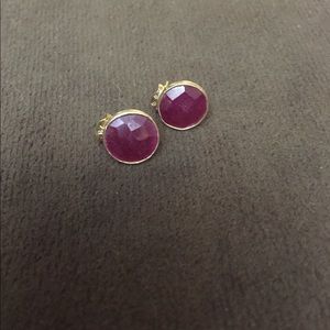 Ruby red studs